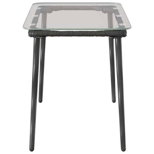 Stol za vrt Crna 80 x 40 x 45 cm Poli ratan Cijena