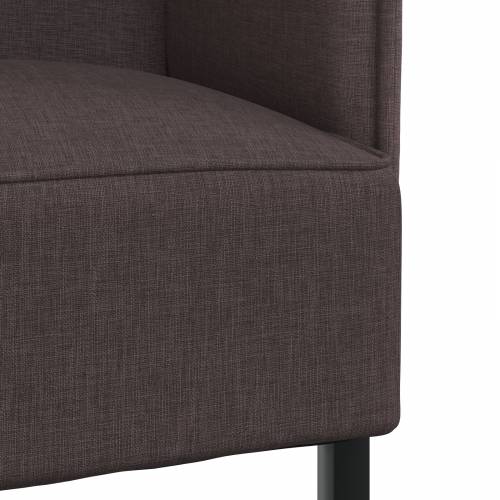 Kauč s visokim naslonom tamno smeđi 109x56x121 cm Tkanina Cijena