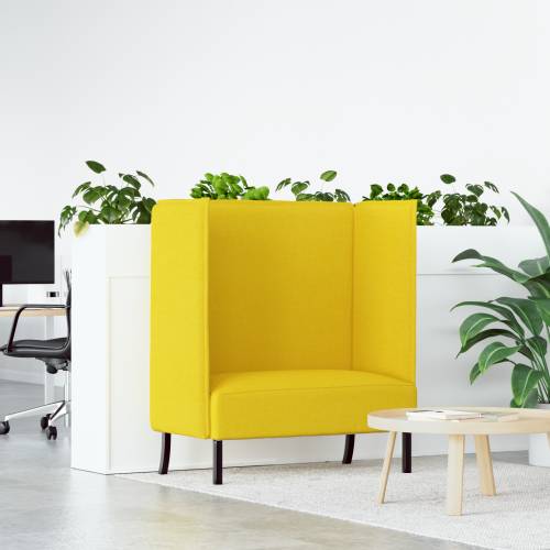 sofa s visokim naslonima Svijetlo žuta 109x56x121 cm Tkanina Cijena