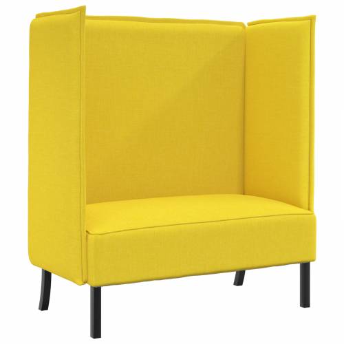 sofa s visokim naslonima Svijetlo žuta 109x56x121 cm Tkanina Cijena