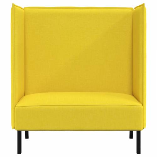 sofa s visokim naslonima Svijetlo žuta 109x56x121 cm Tkanina Cijena