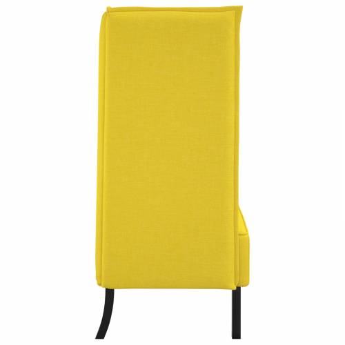 sofa s visokim naslonima Svijetlo žuta 109x56x121 cm Tkanina Cijena