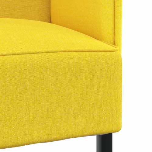 sofa s visokim naslonima Svijetlo žuta 109x56x121 cm Tkanina Cijena