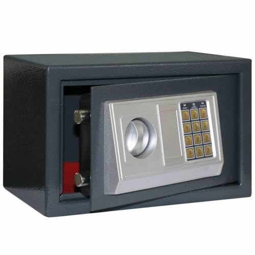 Elektronički digitalni sef tamno siva 31x20x20 cm čelik Cijena