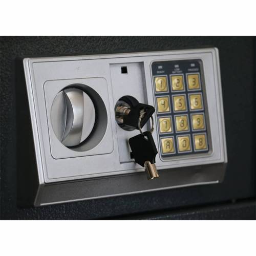 Elektronički digitalni sef tamno siva 31x20x20 cm čelik Cijena