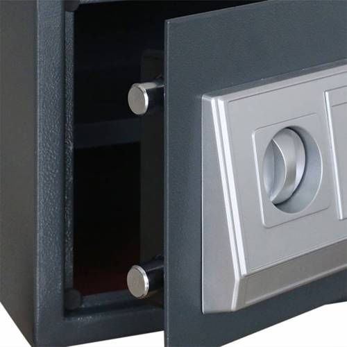elektronički digitalni sef s policom tamno sive boje 35x25x25 cm čelik Cijena