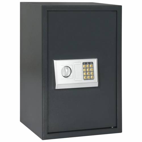 Elektronički digitalni sef s policom Tamno siva 40x35x60 cm Čelik Cijena