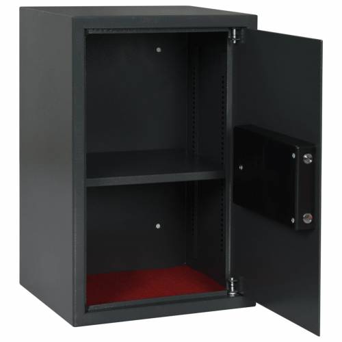 Elektronički digitalni sef s policom Tamno siva 40x35x60 cm Čelik Cijena