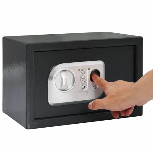 Elektronski digitalni sef s otiskom prsta 20x31x20 cm Čelik Cijena