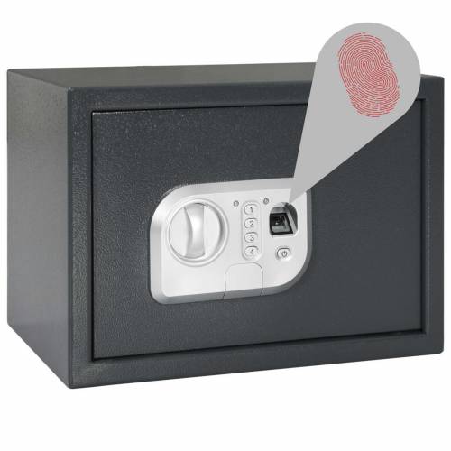 Elektronski Digitalni Sef s Otiskom Prsta 25x35x25 cm Čelik Cijena