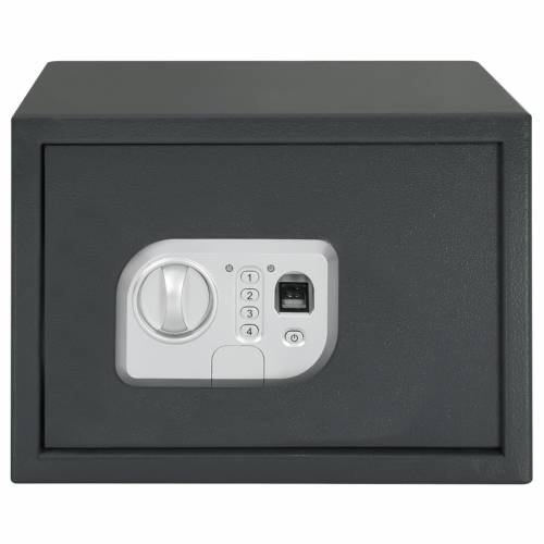Elektronski Digitalni Sef s Otiskom Prsta 25x35x25 cm Čelik Cijena