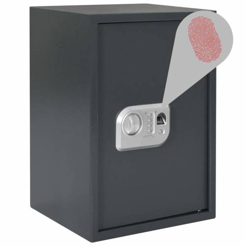elektronički digitalni sef s bravom na otisak prsta 31x35x50 cm čelik Cijena