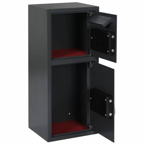 Elektronički digitalni sef tamno siva 35x31x80 cm Čelik Cijena