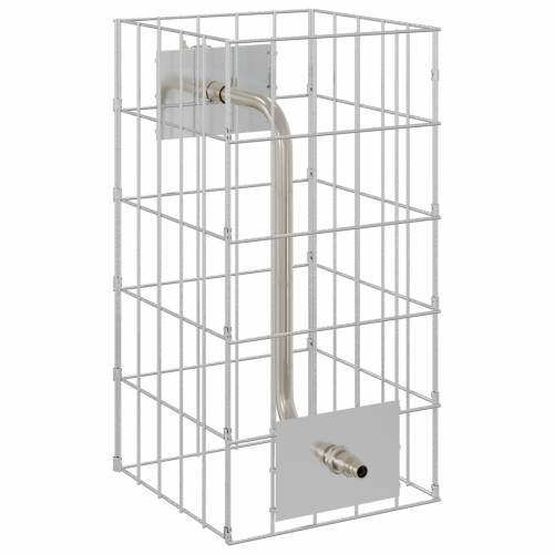 Gabionski stup s vodovodom 50x25x25 cm 304 nehrđajući čelik Cijena