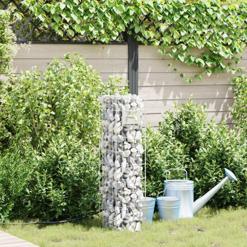 Gabionski Stup s Vodom 100x25x25 cm Nehrđajući Čelik Cijena