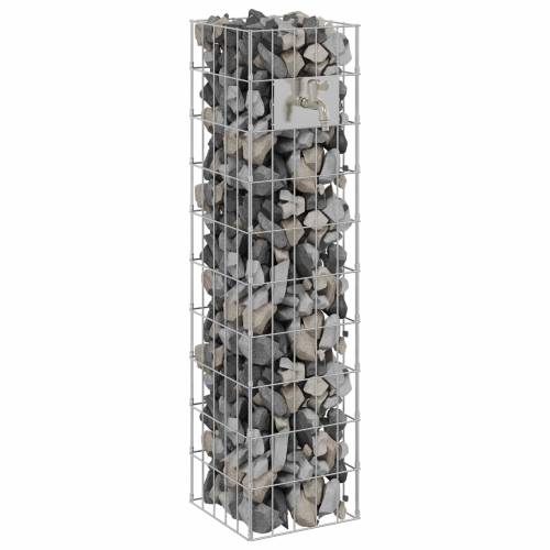 Gabionski Stup s Vodom 100x25x25 cm Nehrđajući Čelik Cijena