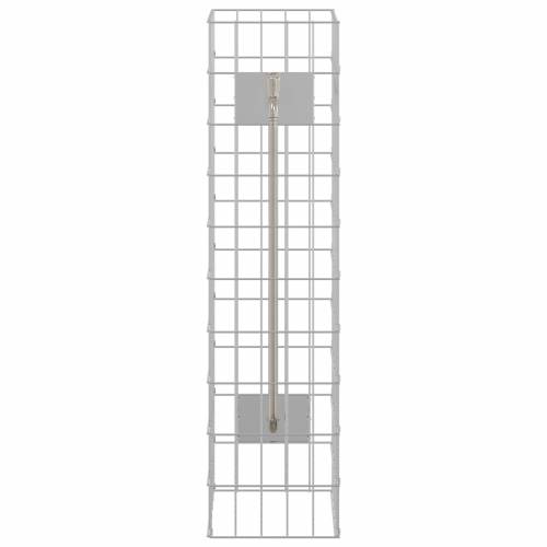 Gabionski Stup s Vodom 100x25x25 cm Nehrđajući Čelik Cijena