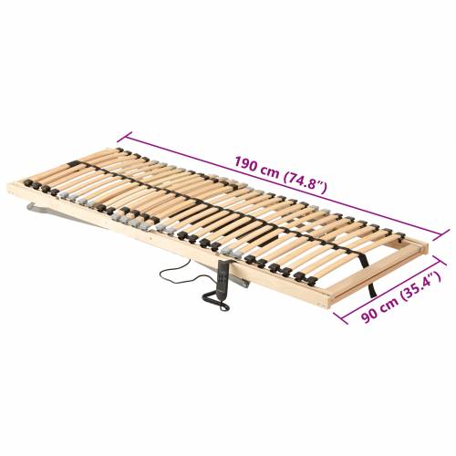 Električni krevet s letvičastom podlogom, 26 letvica, 7 zona, 90 x 190 cm Cijena