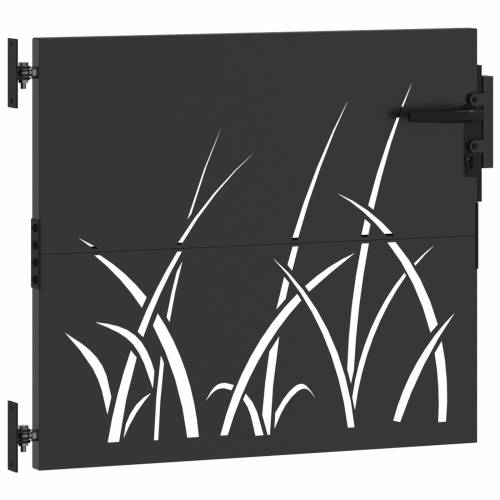Dvorišna vrata - Vrtna vrata Crna 105 x 100 cm Čelik s praškastim premazom Cijena