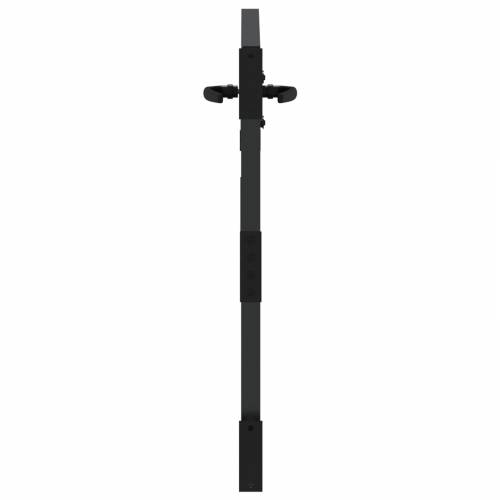Dvorišna vrata - Vrtna vrata Crna 105 x 100 cm Čelik s praškastim premazom Cijena
