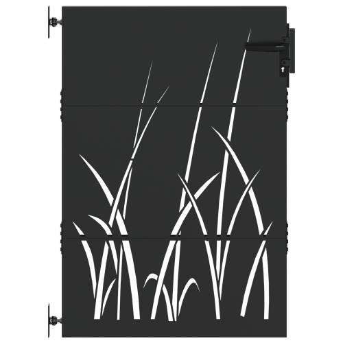 Dvorišna vrata - Vrtna vrata Crna 105 x 150 cm Čelik s praškastim premazom Cijena