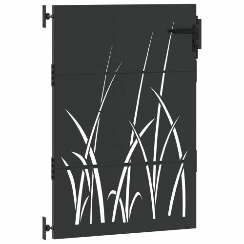 Dvorišna vrata - Vrtna vrata Crna 105 x 150 cm Čelik s praškastim premazom Cijena