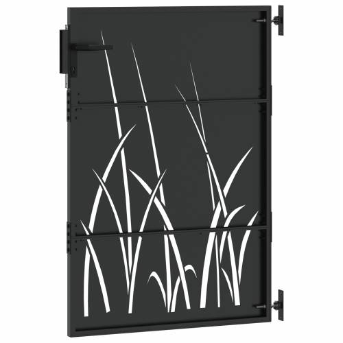 Dvorišna vrata - Vrtna vrata Crna 105 x 150 cm Čelik s praškastim premazom Cijena