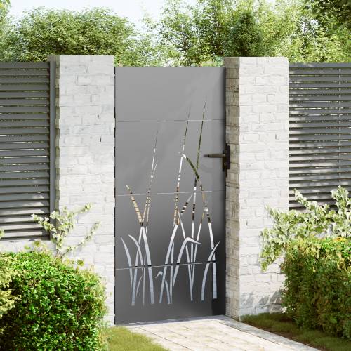 Dvorišna vrata - Vrtna vrata Crna 105 x 200 cm Čelik s praškastim premazom Cijena