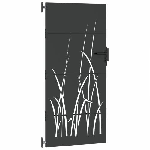 Dvorišna vrata - Vrtna vrata Crna 105 x 200 cm Čelik s praškastim premazom Cijena
