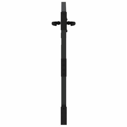 Dvorišna vrata - Vrtna vrata Crna 105 x 100 cm Čelik s praškastim premazom Cijena