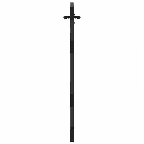 Dvorišna vrata - Vrtna vrata Crna 105 x 125 cm Čelik s praškastim premazom Cijena