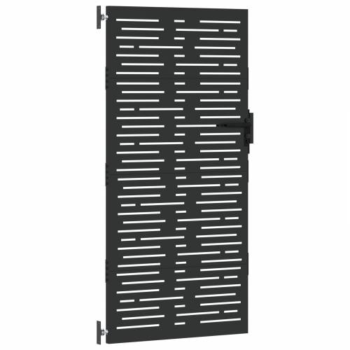 Dvorišna vrata - Vrtna vrata Crna 105 x 200 cm Čelik s praškastim premazom Cijena