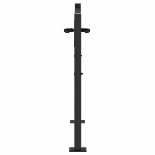 Dvorišna vrata - Vrtna vrata Crna 105 x 100 cm Čelik s praškastim premazom Cijena
