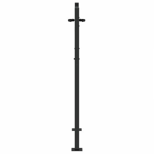 Dvorišna vrata - Vrtna vrata Crna 105 x 150 cm Čelik s praškastim premazom Cijena