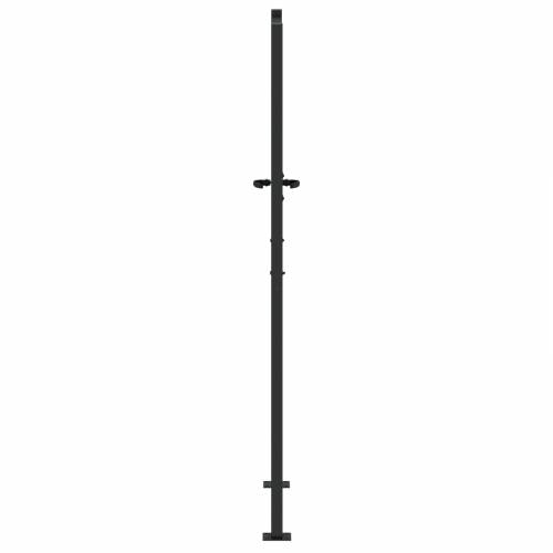 Dvorišna vrata - Vrtna vrata Crna 105 x 200 cm Čelik s praškastim premazom Cijena