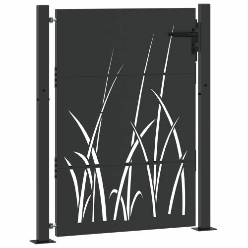 Dvorišna vrata - Vrtna vrata Crna 105 x 150 cm Čelik s praškastim premazom Cijena