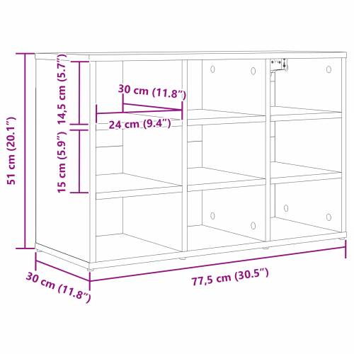Ormar za cipele s policom s pohranom Betonska siva 52.5 x 30 x 50 cm Cijena