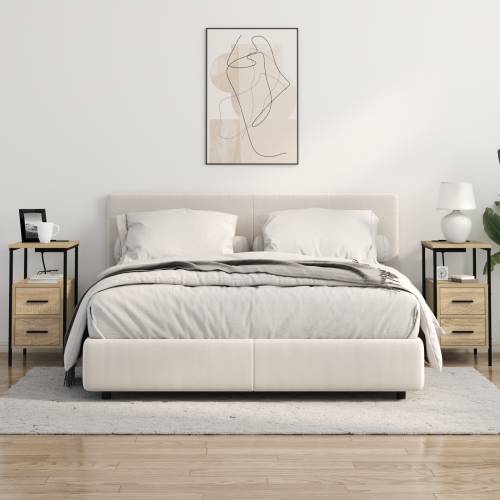 Noćni Ormari s ladicama 2 pcs sonoma hrast 30 x 48 x 61 cm Cijena