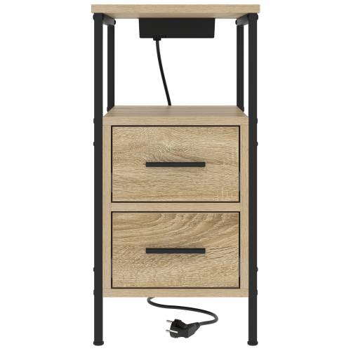 Noćni Ormari s ladicama 2 pcs sonoma hrast 30 x 48 x 61 cm Cijena