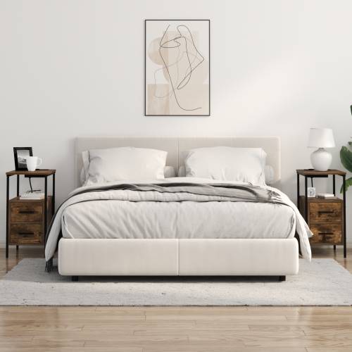 Noćni Ormari s ladicama 2 pcs Dimljeni hrast 30 x 48 x 61 cm Cijena