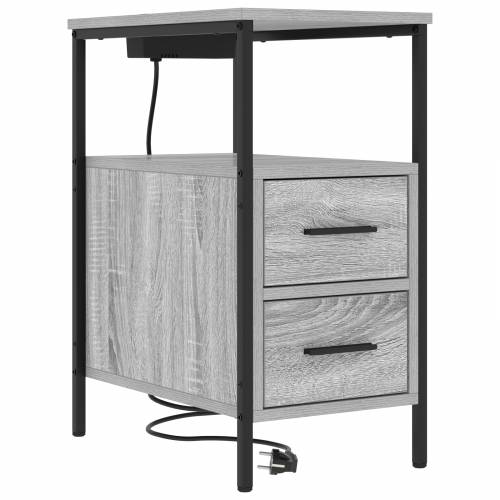 Noćni Ormari s ladicama 2 pcs Sivi hrast sonoma 30 x 48 x 61 cm Cijena
