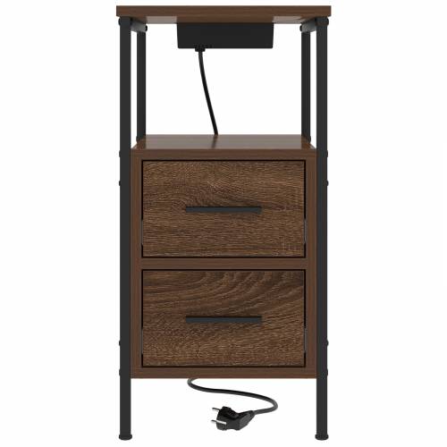 Noćni Ormari s ladicama 2 pcs Smeđi hrast 30 x 48 x 61 cm Cijena