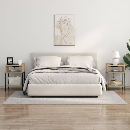 Noćni ormar sonoma hrast 40 x 40 x 61 cm Konstruirano drvo Cijena