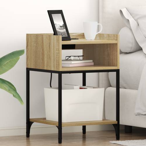 Noćni Ormari s policom s pohranom 2 pcs sonoma hrast 40 x 40 x 61 cm Cijena