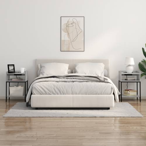 Noćni ormar Sivi hrast sonoma 40 x 40 x 61 cm Konstruirano drvo Cijena