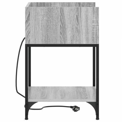 Noćni Ormari s policom s pohranom 2 pcs Sivi hrast sonoma 40 x 40 x 61 cm Cijena