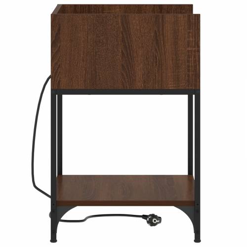 Noćni Ormari s policom s pohranom 2 pcs Smeđi hrast 40 x 40 x 61 cm Cijena