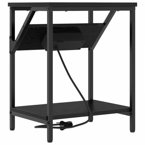Noćni Ormari 2 pcs Crni hrast 38 x 30 x 48 cm Konstruirano drvo Cijena