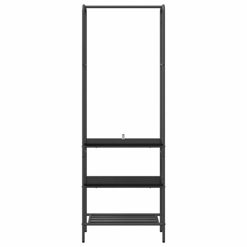 Stalak za odjeću s policama Crni hrast 60 x 30 x 171 cm Cijena