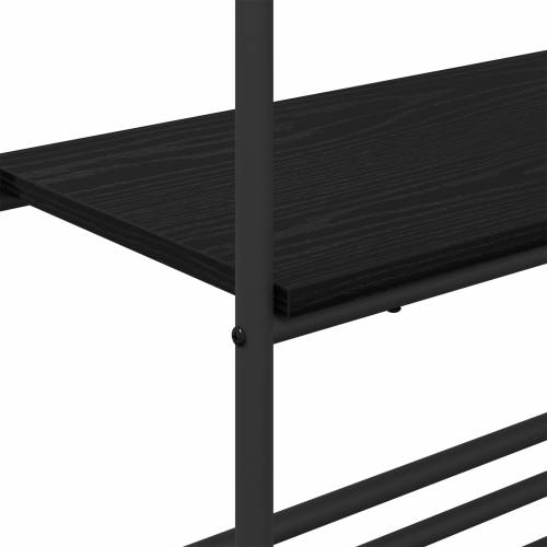 Stalak za odjeću s policama Crni hrast 60 x 30 x 171 cm Cijena